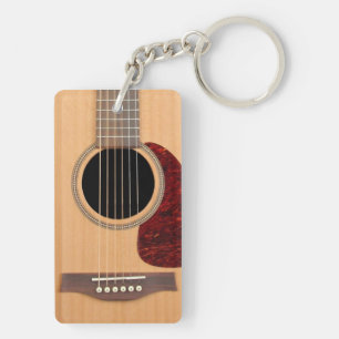 Dreadnought Acoustic 6 String Guitar Key Ring