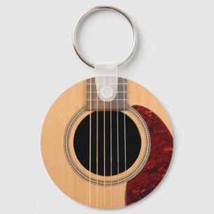 Dreadnought Acoustic 6 String Guitar Key Ring
