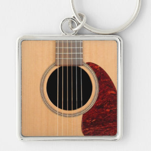 Dreadnought Acoustic 6 String Guitar Key Ring