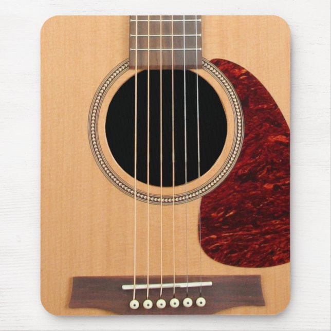 Dreadnought Acoustic 6 String Guitar Mouse Mat (Front)