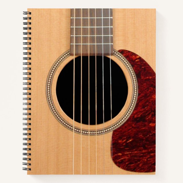 Dreadnought Acoustic 6 String Guitar Notebook (Front)