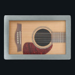 Dreadnought Acoustic 6 String Guitar Rectangular Belt Buckle<br><div class="desc">Looking for acoustic guitar themed gifts?  These guitar gifts are perfect gifts for guitar players.  Dreadnought Acoustic 6 String Guitar</div>