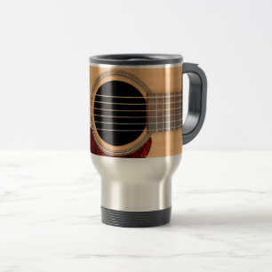 Dreadnought Acoustic 6 String Guitar Travel Mug