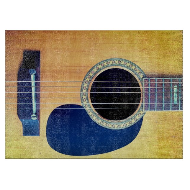 Dreadnought Acoustic Guitar Cutting Board (Front)