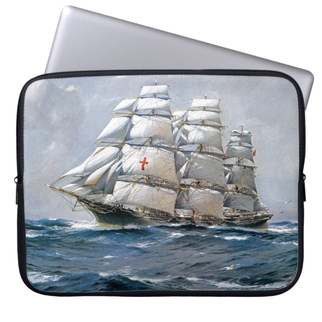 Dreadnought Sailing Clipper Laptop Sleeve (Front)