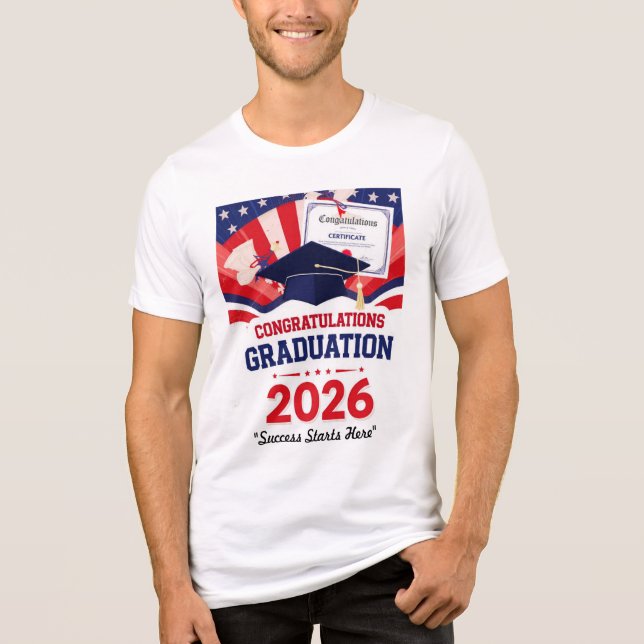 "Dream Achieve Graduate" Tri-Blend Shirt (Front)
