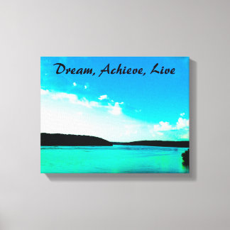 Dream, Achieve, Live Canvas Wrap Print
