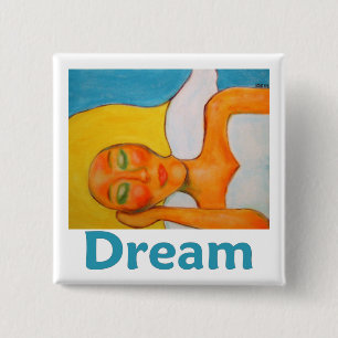 Dream Angel Art 15 Cm Square Badge