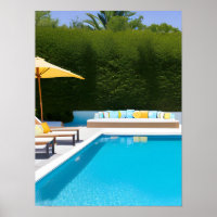 Dream backyard swimming pool photograph Art 
