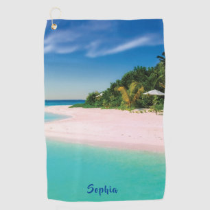 Dream Beach (personalised name) Golf Towel