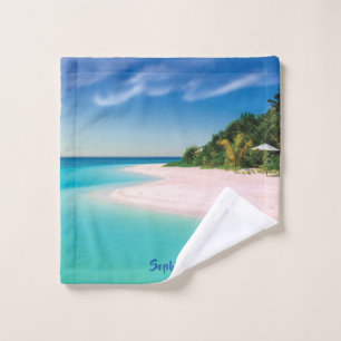 Dream Beach (personalised name) Wash Cloth