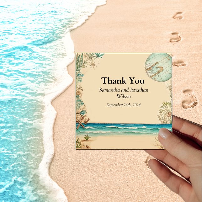 Dream Beach Themed Wedding Thank You Card (Creator Uploaded)