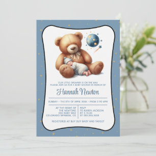 Dream Bear Baby Shower Invitation