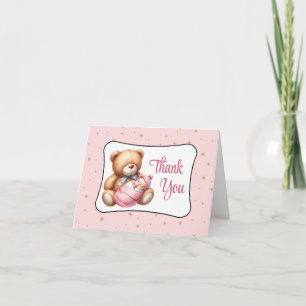 Dream Bear Baby Shower Thank You Card