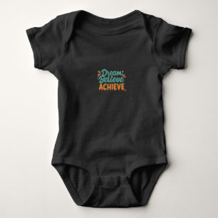 Dream. Believe. Achieve. Baby Jersey Bodysuit