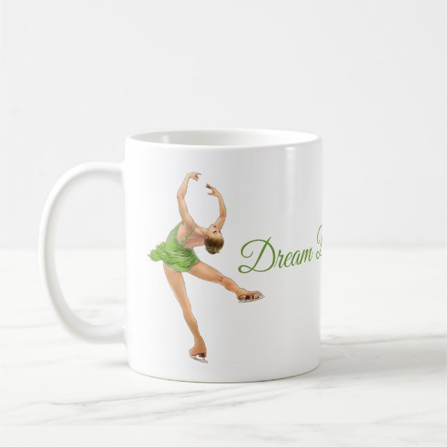 Dream Believe Achieve Figure Skater Mug (Left)