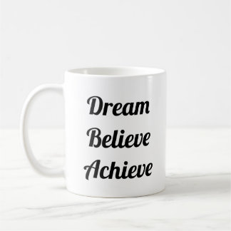 Dream Believe Achieve Life Quote Funny Jumbo Coffee Mug