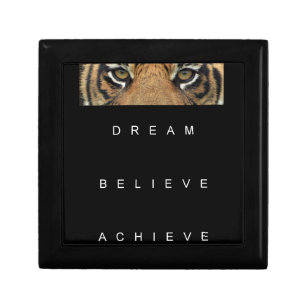 dream believe achieve motivational quote gift box