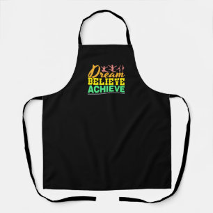Dream Believe Quote - Women's Gymnastics  Apron