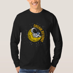 Dream Beyond - Astronaut on the Moon Graphic T-Shirt