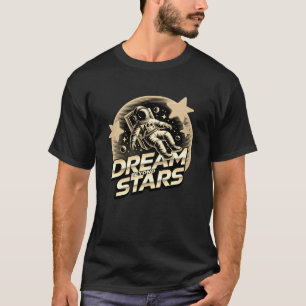 Dream Beyond Stars Astronaut T-Shirt Vaporwave