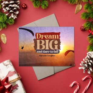 Dream Big And Dare To Fail Acrylic Invitations