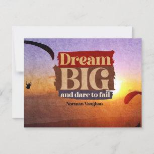 Dream Big And Dare To Fail Magnetic Card