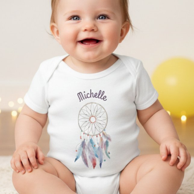 Dream Big Boho Dreamcatcher  Baby Bodysuit (Creator Uploaded)