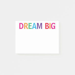 Dream Big Bright Post-it Notes