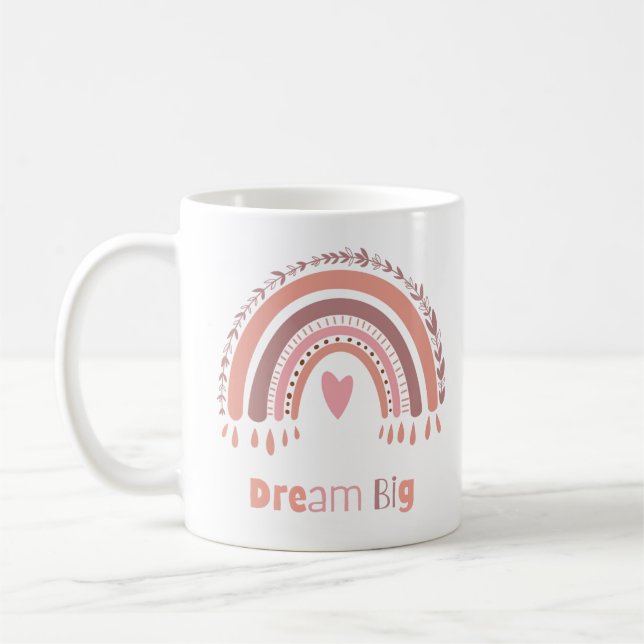 Dream Big Ceramic Coffee Mug (Left)