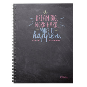 Dream Big Chalkboard Notebook