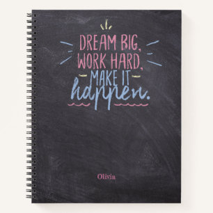 Dream Big Chalkboard Notebook