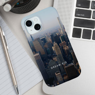 Dream Big City Landscape Motivational iPhone 15 Case