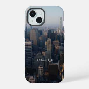 Dream Big City Landscape Motivational iPhone 15 Case