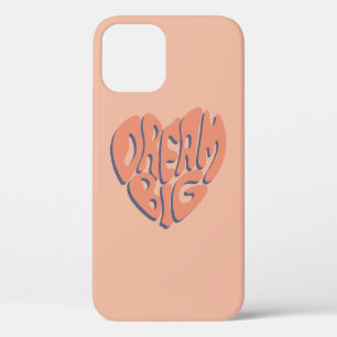 Dream Big: Coral and Apricot Motivational Advice iPhone 12 Case