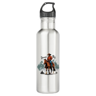 Dream Big- Cowboy Riding Horse 710 Ml Water Bottle