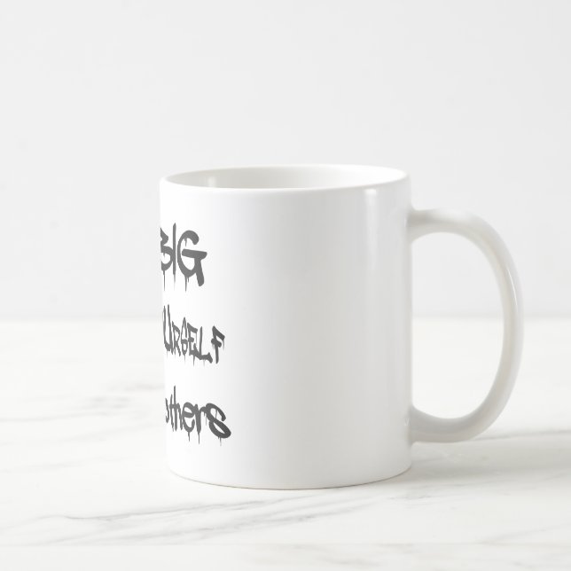 Dream Big Create Yourself Inspire Others- black Coffee Mug (Right)