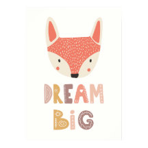 Dream Big | cute little fox 