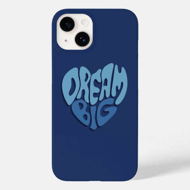 Dream Big: Dark Space-Blue Quote Case-Mate iPhone Case (Back)