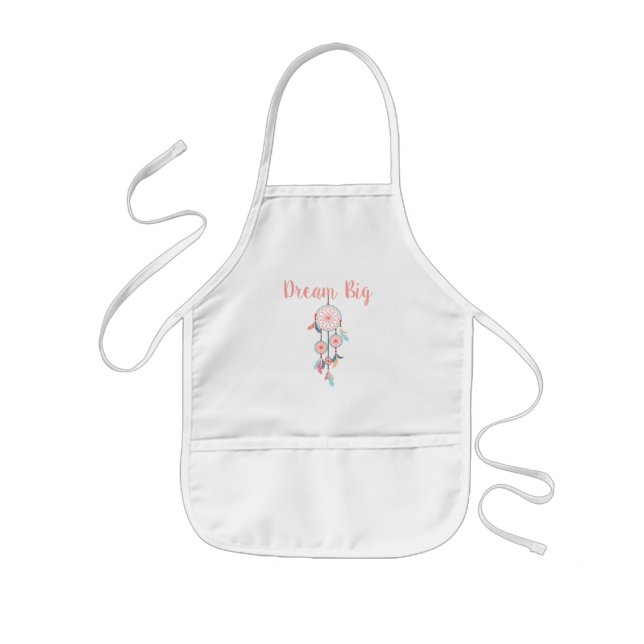 Dream Big Dreamcatcher Bohemian Dream Catcher Kids Apron (Front)