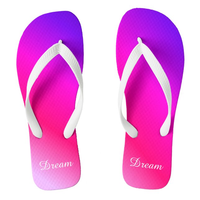 Dream Big Flip Flops (Footbed)