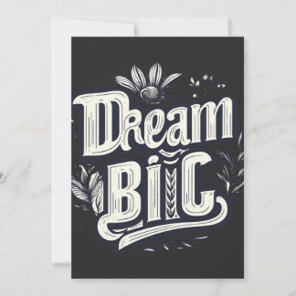 dream big flower invitation