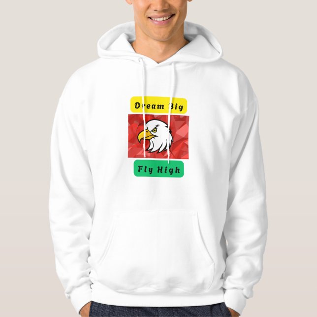 Dream Big Fly High Logo with Eagle Hoodie (Front)