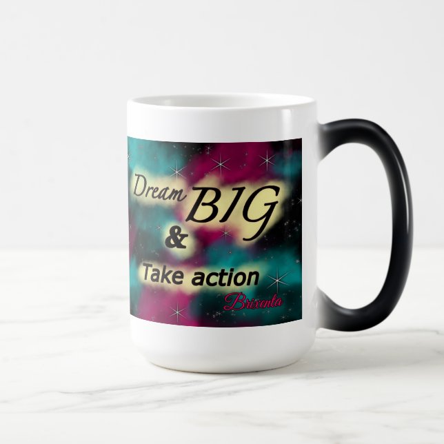 Dream big galaxy colour changing mug (Right)