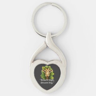 "Dream Big – Giraffe Keychain"Keychains Key Ring