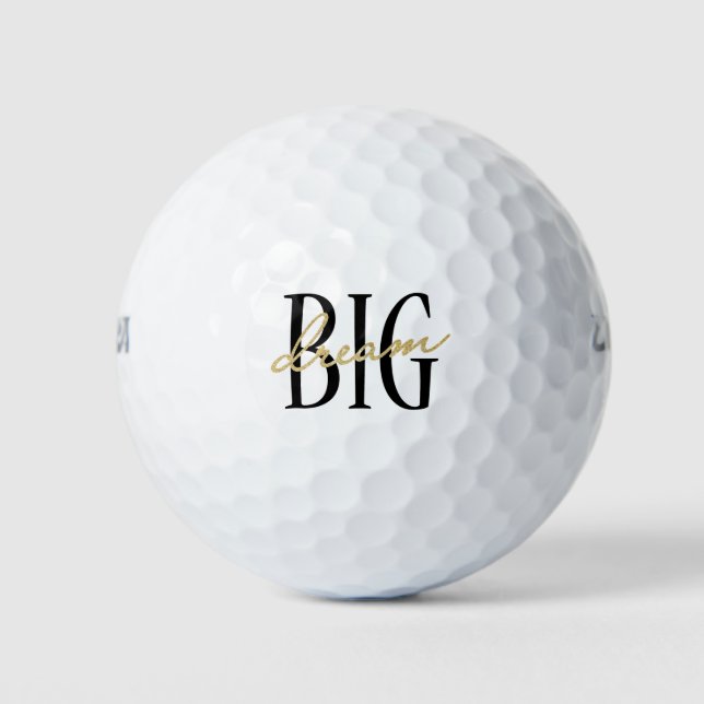 Dream Big Golf Ball Father's Day Gift for Dad (Front)