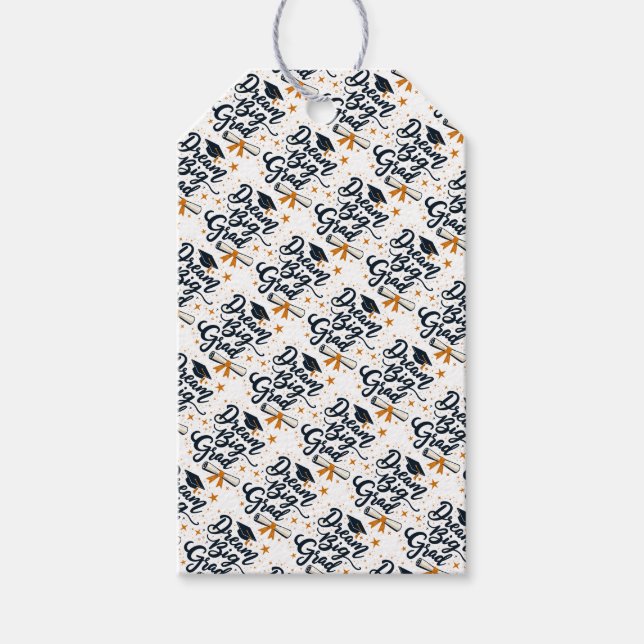 Dream Big Grad Gift Tags (Front)