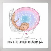 Dream Big – Inspirational Hand-Drawn Poster 