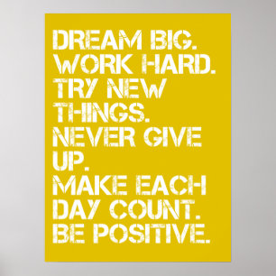 Dream Big - Inspirational Poster
