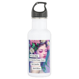 Dream Big, Inspirational Quote Faerie Art 532 Ml Water Bottle